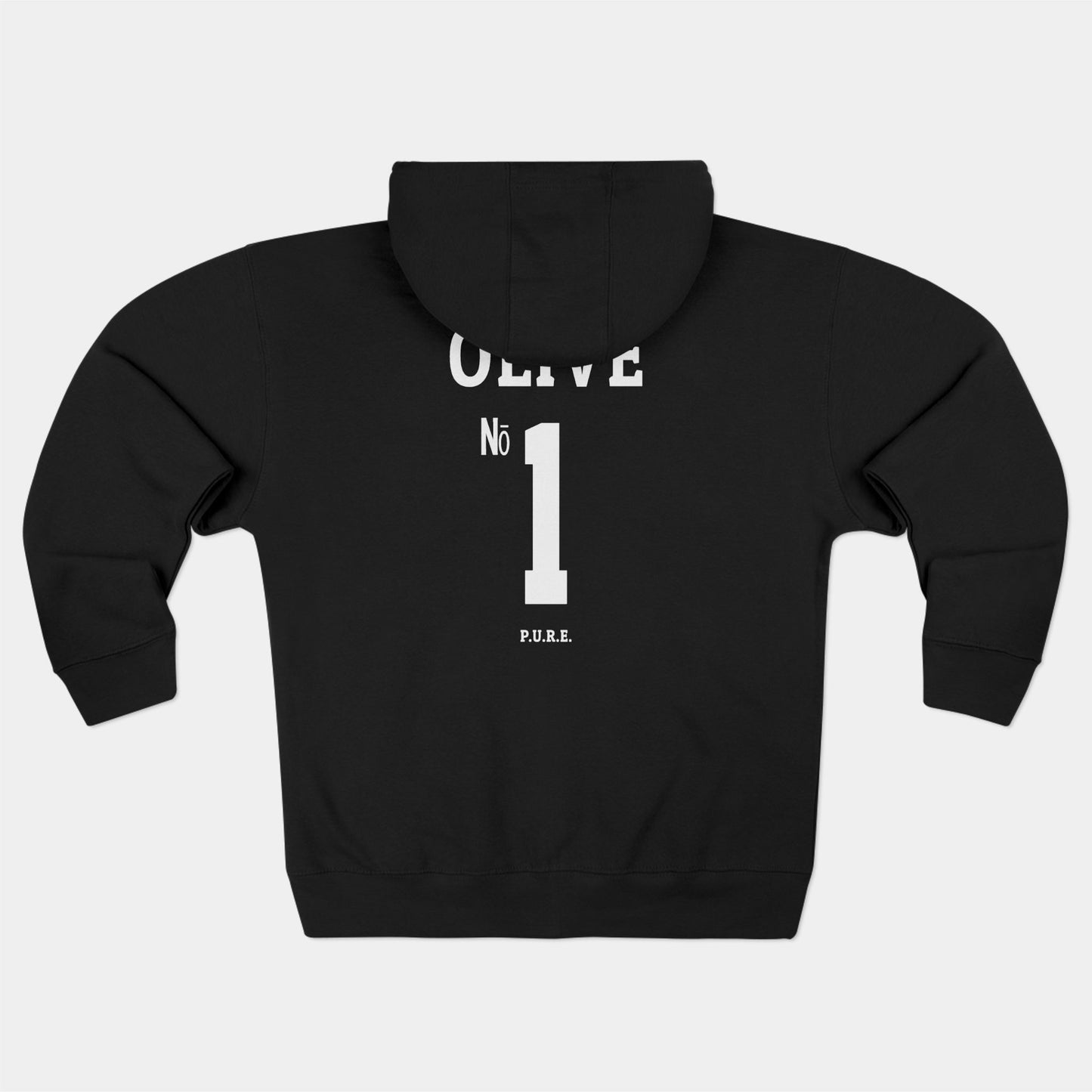 Malik Olive #1 Zip Hoodie
