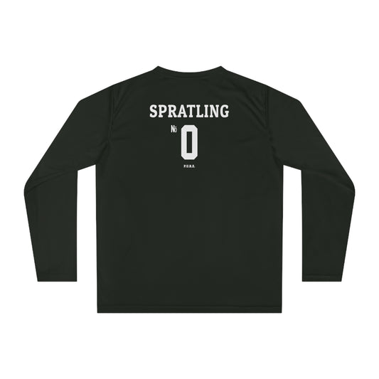 Rasheed Spratling #0 Performance Long Sleeve Shirt